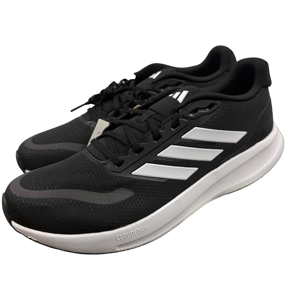 Adidas Runfalcon 5 Sneakers Mens 13 Black White IH7758 Cloudfoam Running Shoes - Picture 3 of 6